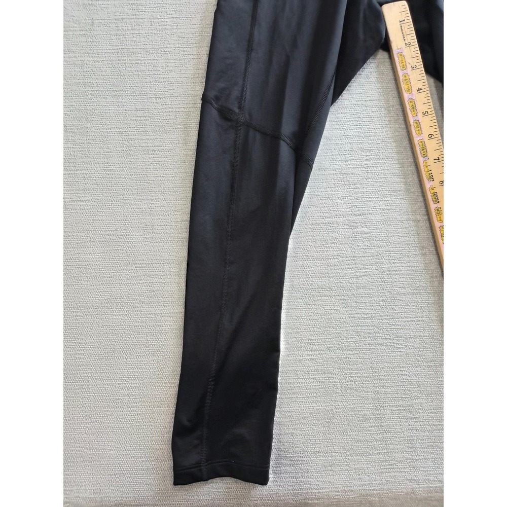 Nike Pro Dri Fit Pants Mens Small Black Tight Fit Swoosh Logo Stretch Training - Picture 5 of 13